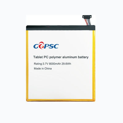 3.7V8000mAh باتری آلومینیومی پلیمر برای رایانه های تبلت